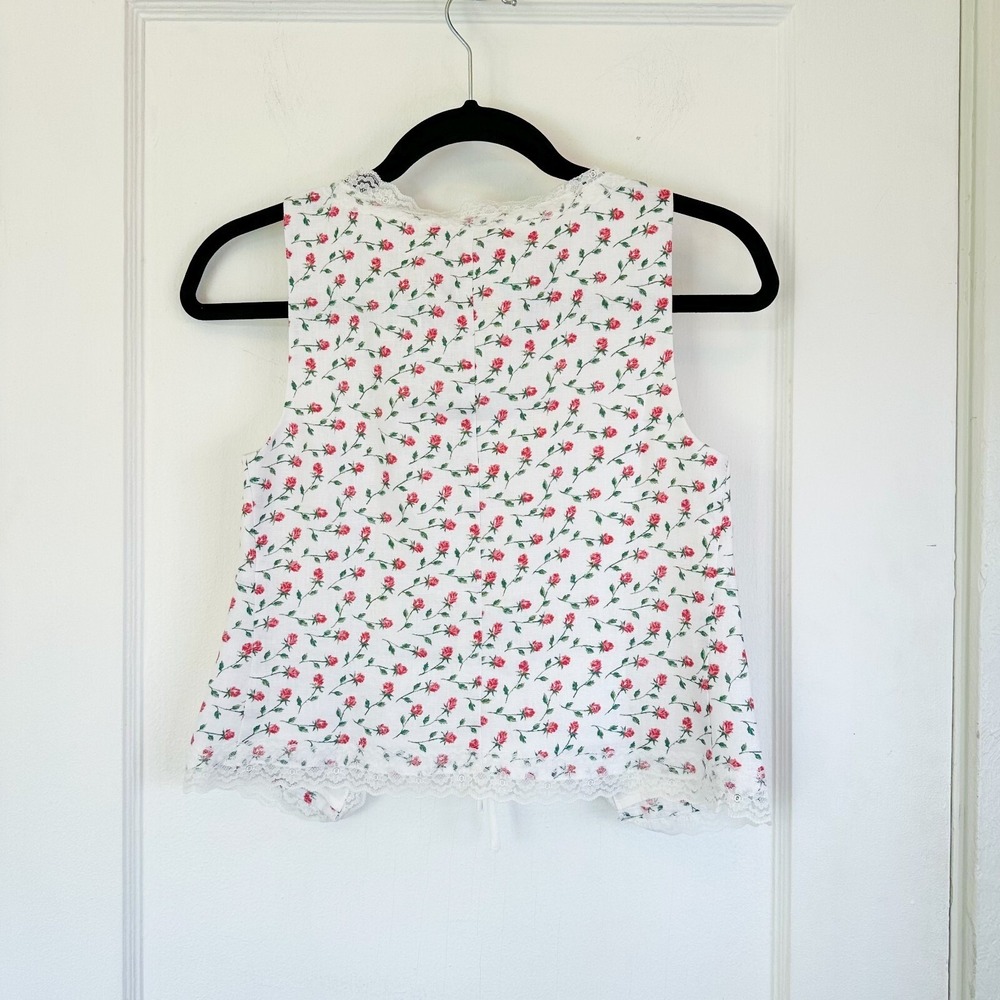 Reformation Rosalie Linen Tie Front‎ Top Alyssa Floral Womens 0 - Picture 8 of 10